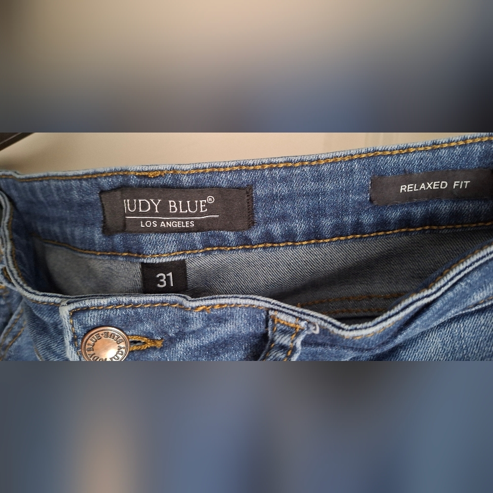Judy Blue Indigo Denim Women's Jeans Relaxed Fit Sz 31 Boho Casual Travel Office - Picture 3 of 10